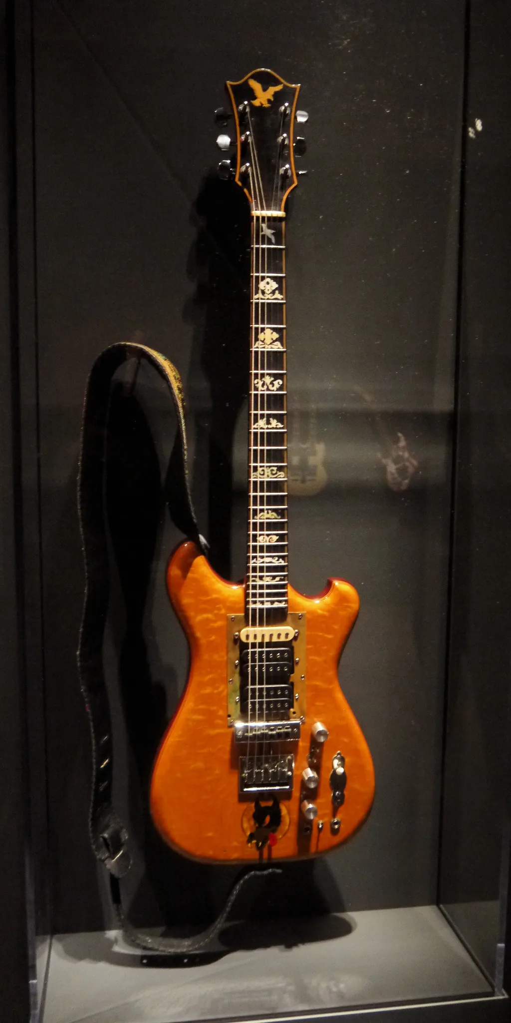 Rock electric guitar on display Rock electric guitar on display
