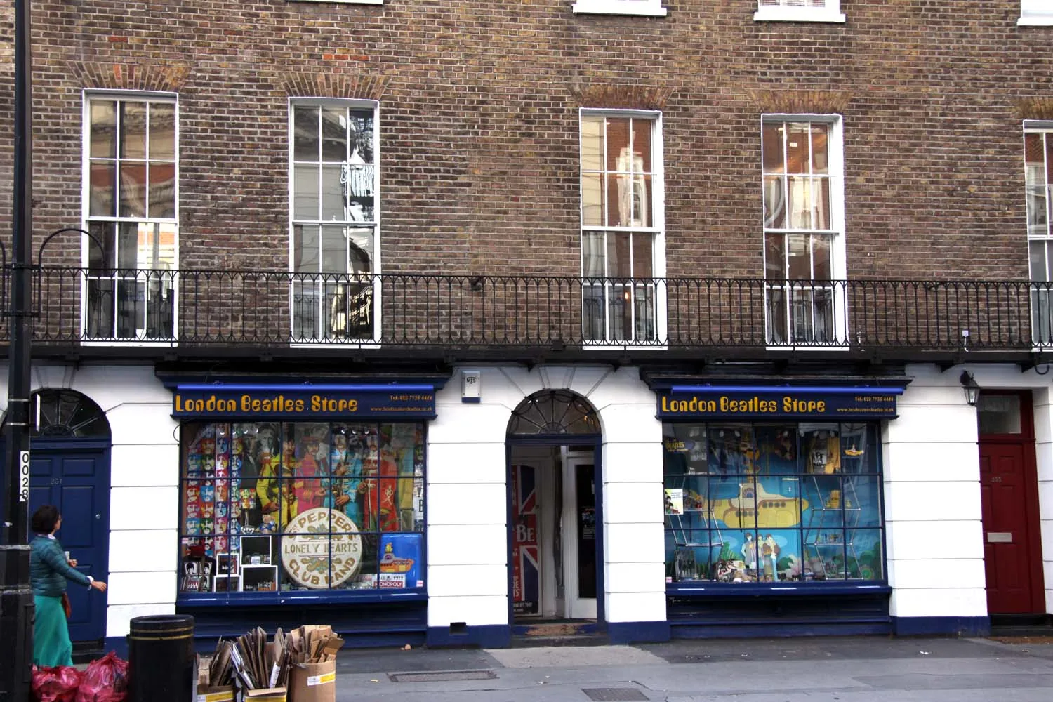 Beatles shop on a London street Beatles shop on a London street